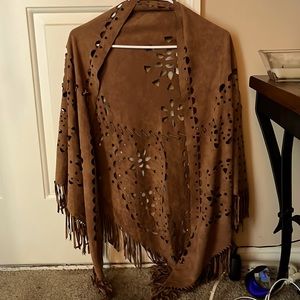 Brown wrap.  Beautiful when worn